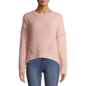 No Boundaries Juniors Chenile Scoop Neck Sweater